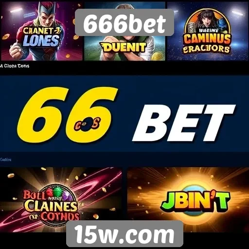 Variedade de jogos disponíveis no 666bet